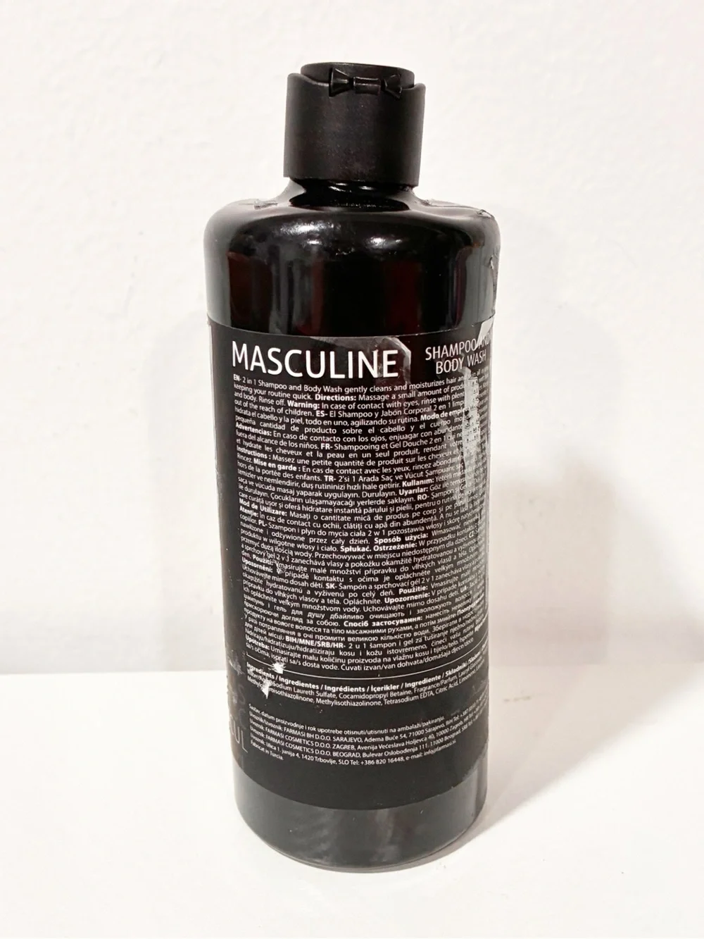 Farmasi Masculine Shampoo & Body Wash 12.2 FL.OZ NEW‎ UNSEALED